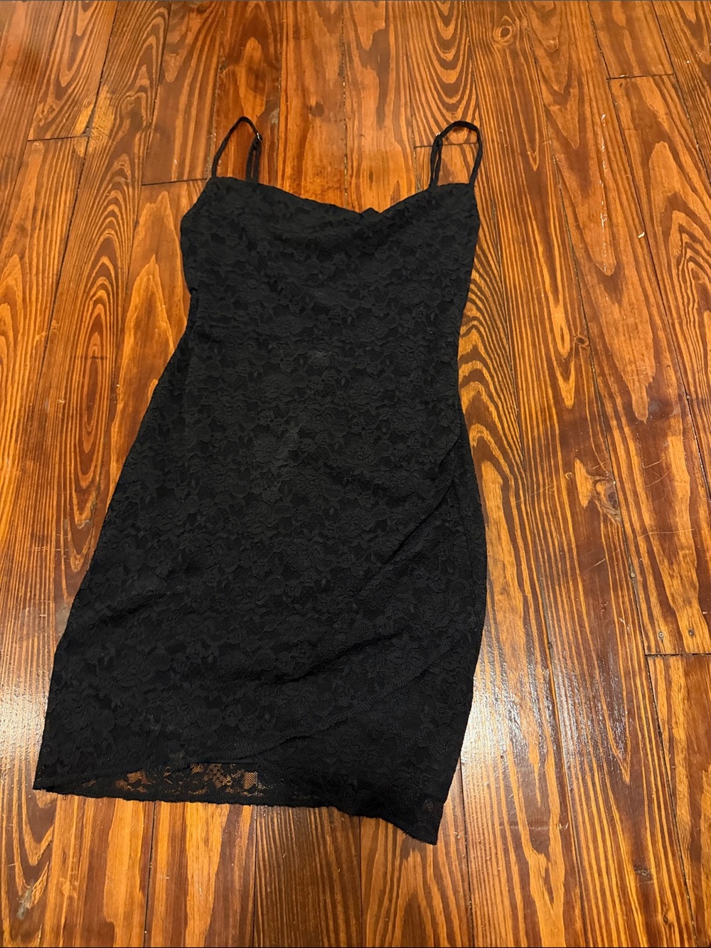 Forever 21 Black Lace Mini Slip Dress